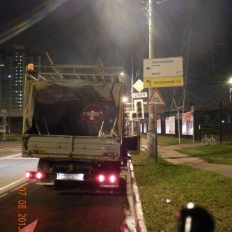 Фотоотчет по размещению дорожных знаков для Макдоналдс в Люблино