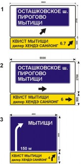 Макеты дорожных знаков для автоцентра