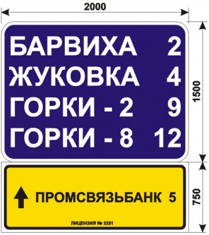 Макеты дорожных знаков для ПРОМСВЯЗЬБАНКА в Жуковке: