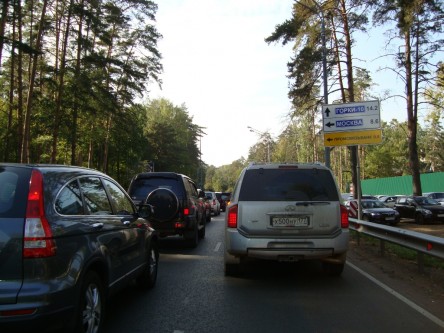 Фотоотчет по размещению знаков на Рублево-Успенском шоссе для банка ПСБ: