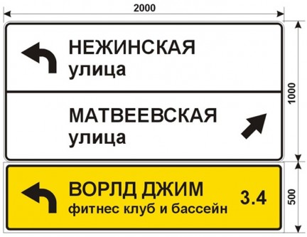 Макеты дорожных знаков для фитнес клуба World Gym на Кутузовском проспекте: