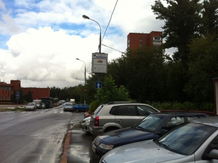 Фотоотчет по размещению световых указателей для жилого квартала в поселке Заречье, Одинцовского района: