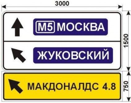 Макеты дорожных знаков для МАКДОНАЛДС в Малаховке 3