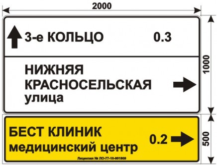 Макеты дорожных знаков для медицинского центра БЕСТ КЛИНИК