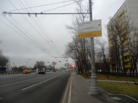 Фотоотчет по дорожным знакам для БЕСТ КЛИНИК на Ленинградском шоссе 2