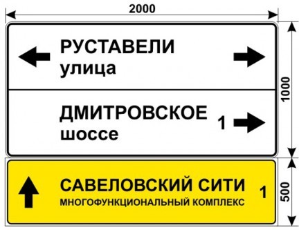 Макеты дорожных знаков для комплекса Савеловский Сити 6