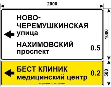 Макеты дорожных знаков для БЕСТ КЛИНИК на станции метро Профсоюзная 4