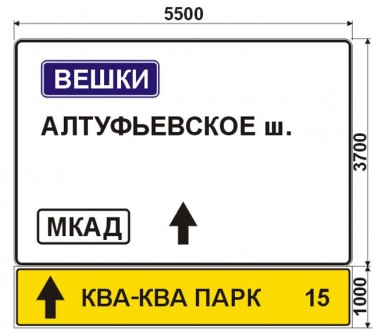 Макеты дорожных знаков для КВА-КВА парка 7