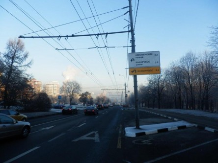 Фотоотчет по дорожным знакам для МАКДОНАЛДС на Коломенском проезде 6