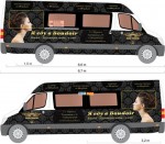 Студия красоты Boudoir транзитная реклама, бортовая реклама на маршрутных такси